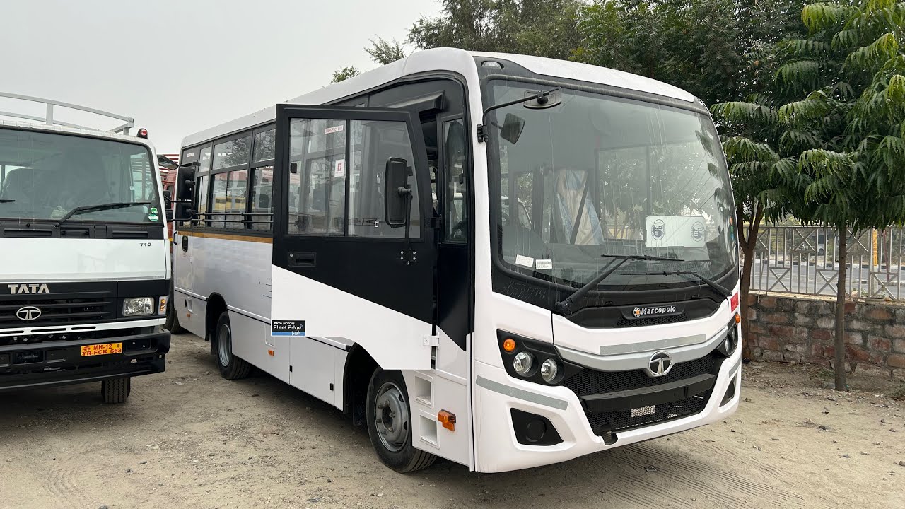 Tata Marcopolo StarBus Prime 24+D Seater 2025 Model Staff Bus Review (Price, Features, Mileage)