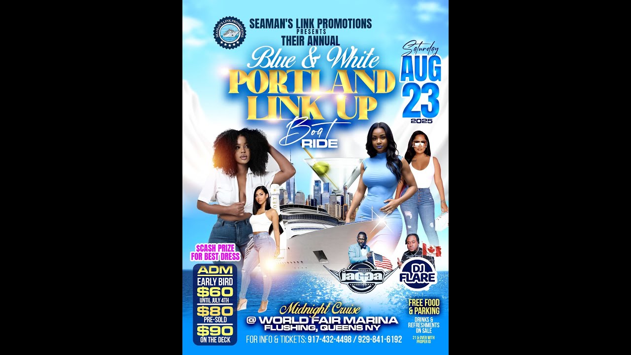 Seaman's LinkUp Promotions Presents Portland LinkUp Blue & White Boatride 2025