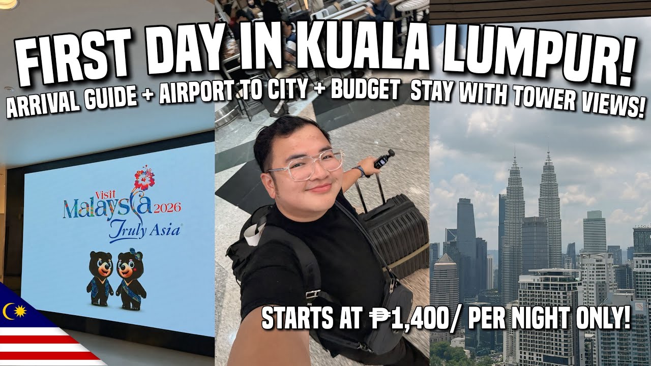 FIRST DAY IN KUALA LUMPUR: AIRPORT TO CITY + BUDGET STAY WITH TOWER VIEWS! 🇲🇾 | Ivan de Guzman