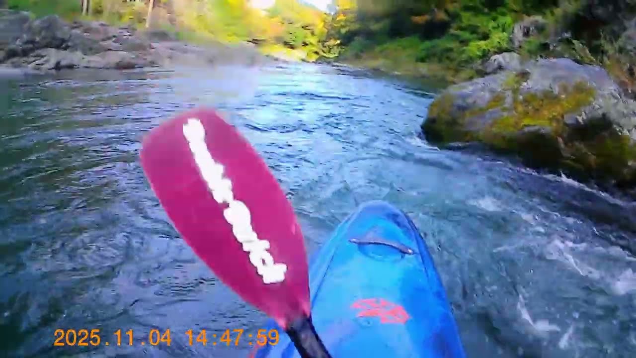 1人　秋ミニ合宿　多摩川　御岳渓谷　2025/11/4