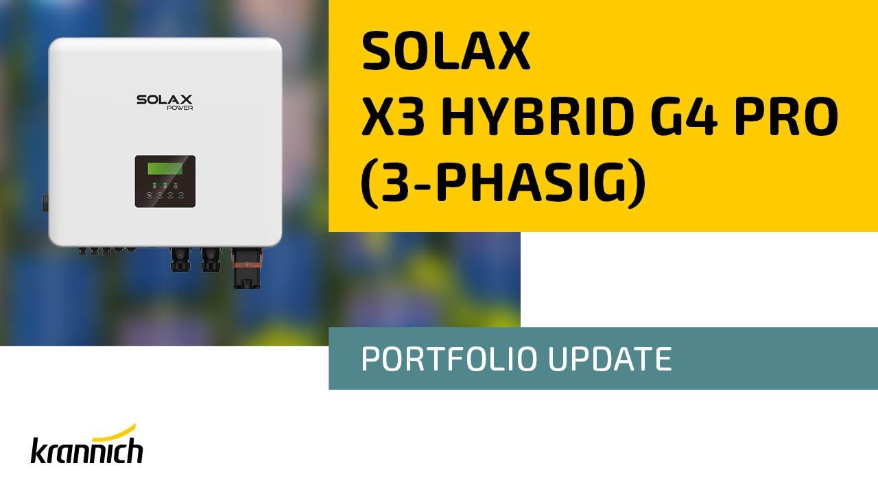Der SolaX X3 G4 Pro Hybridwechselrichter