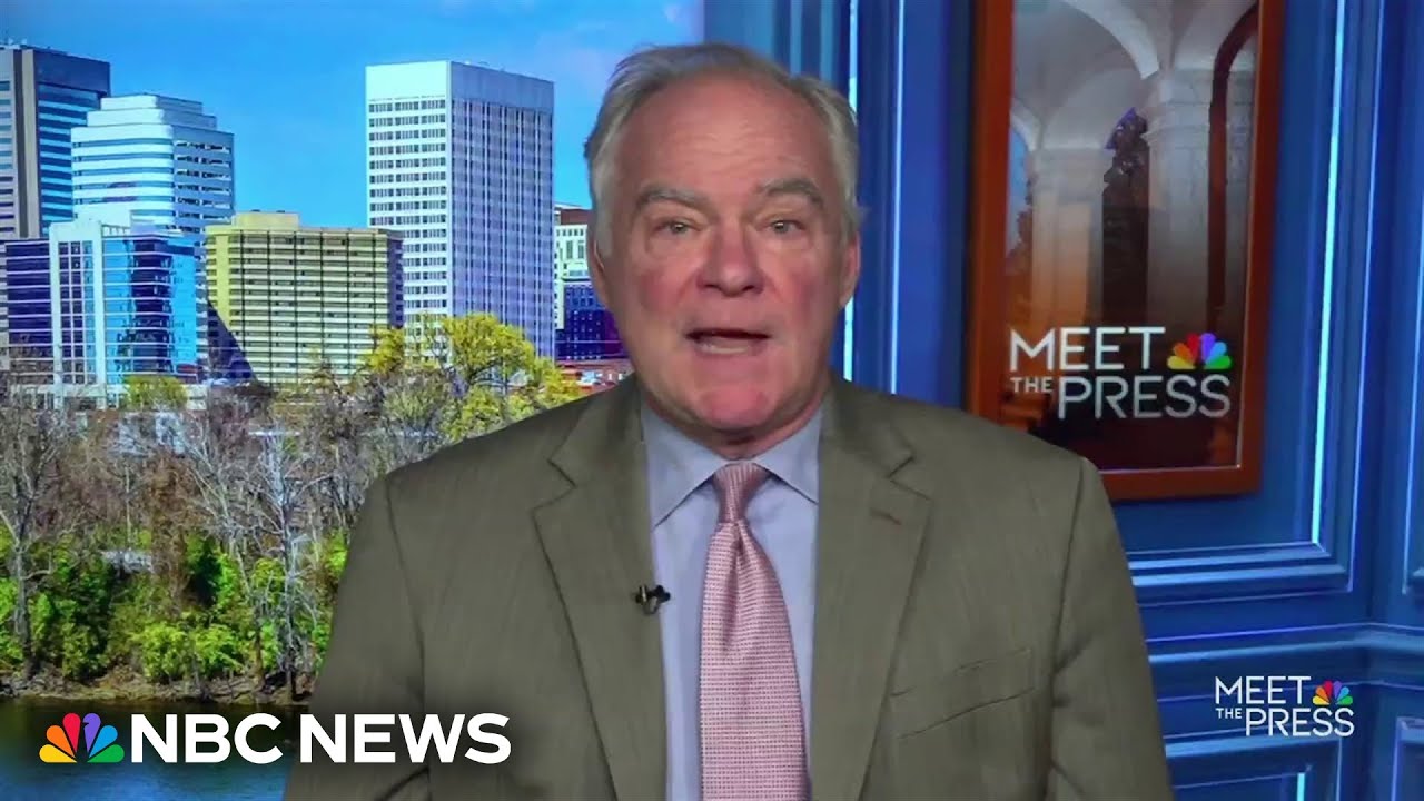 Tim Kaine calls on Trump to 'dial back the rhetoric' after US jet is downed in Iran: Full interview