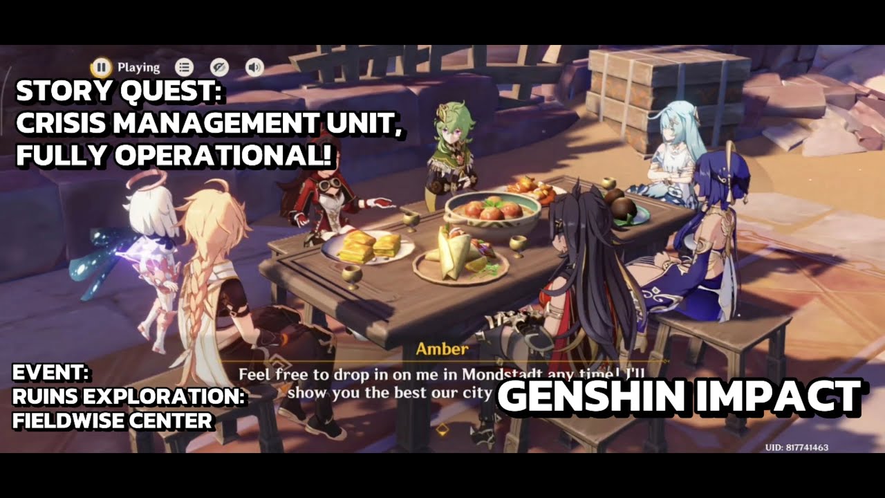 [Сюжетное задание Genshin Impact] Подразделение по управлению кризисными ситуациями полностью раб...
