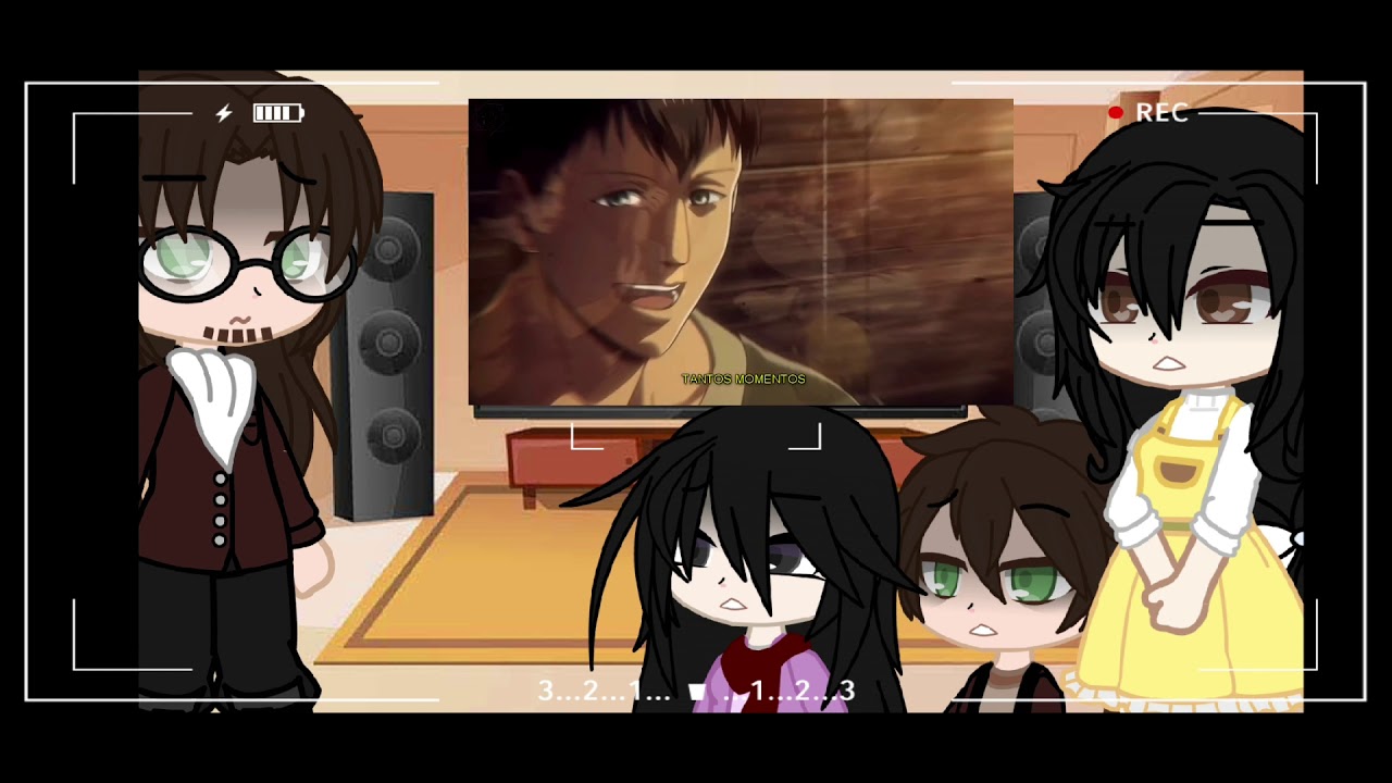 Past família Yeager react rap Eren (AniRap) |Gacha Club| Aot gacha