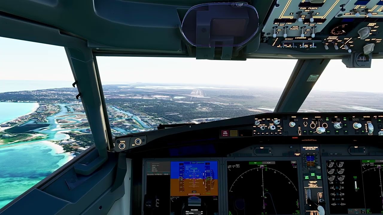 Butter in the Bahamas - Delta 737 max 8 landing in Nassau Bahamas. 