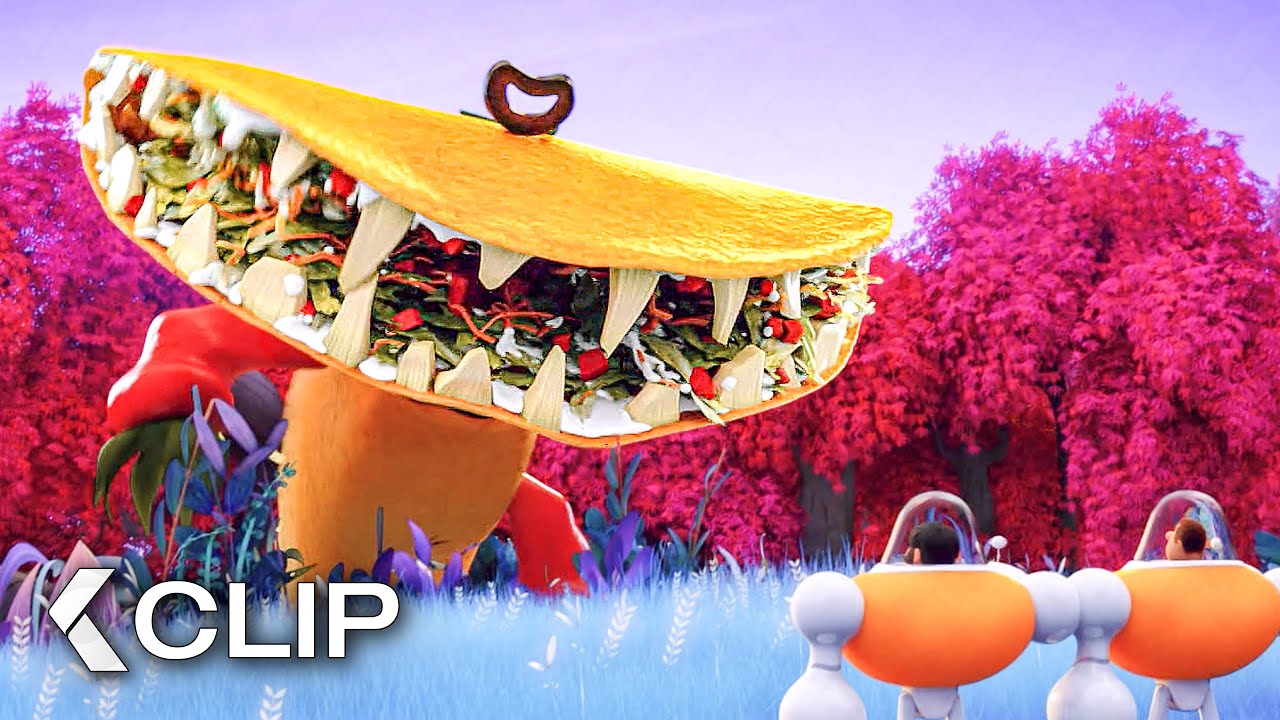 Un Taco Gigante ATACA al Equipo - LLUVIA DE HAMBURGUESAS 2 Clip