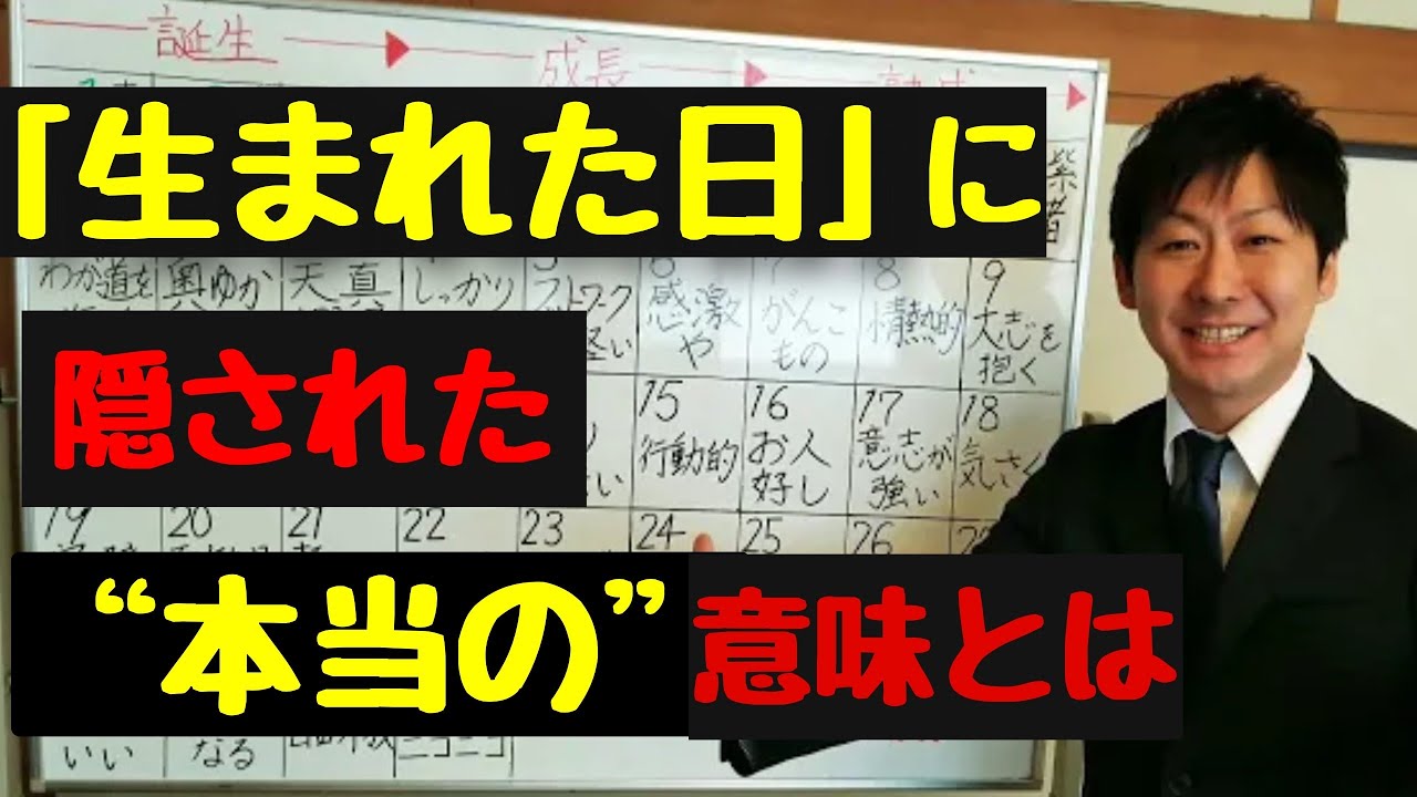 【生まれた日占い】生まれ日に隠された本当の意味とは  #2 なめらか新田