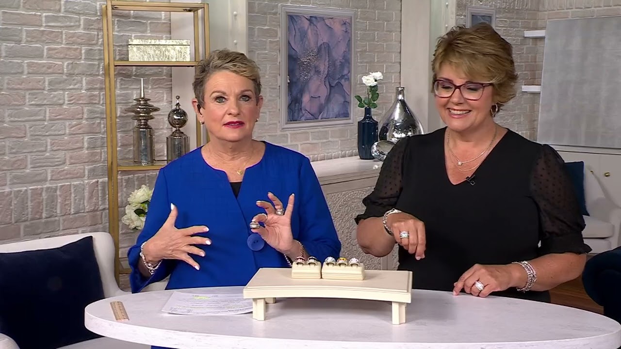 JAI Sterling Silver Graduated Gemstone Band Ring on QVC