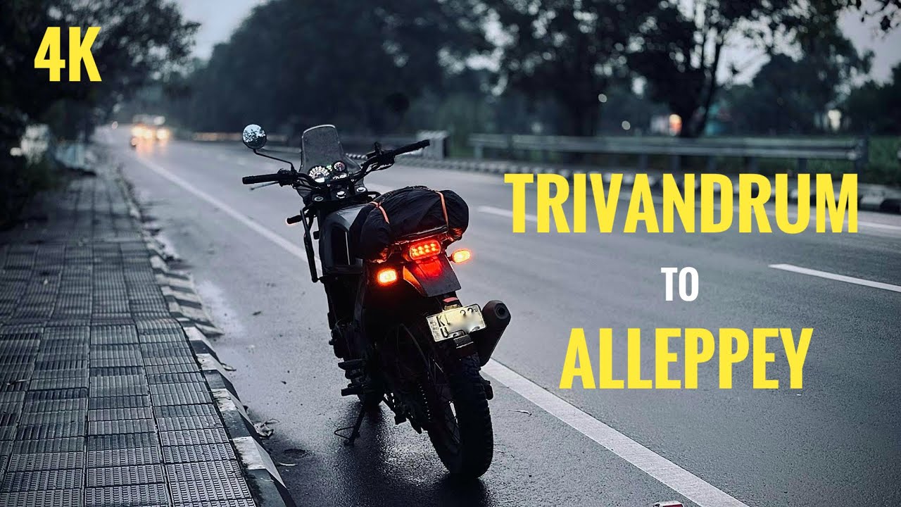 Trivandrum to Alleppey | Scenic Ride Through God’s Own Country | Himalayan 411 | 4K