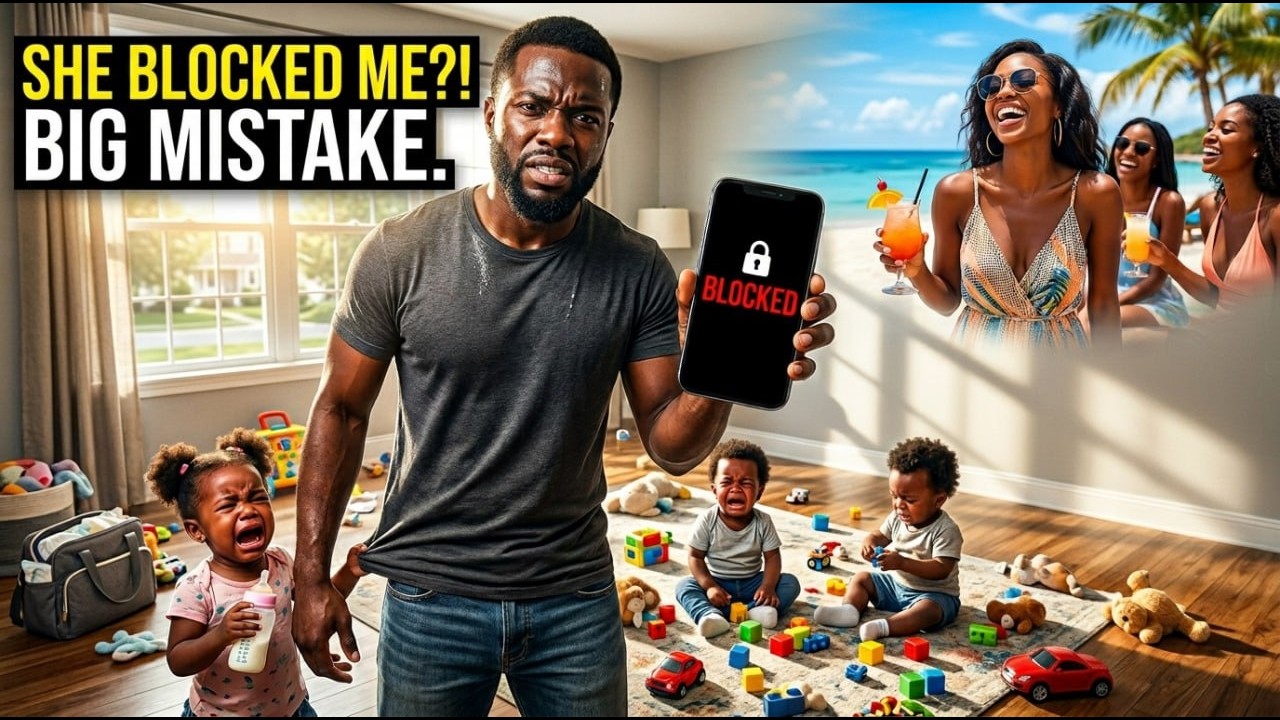 My Wife Blocked Me During Her Girls Trip & Left Me With Our Triplets — What I Did Next Shocked Her