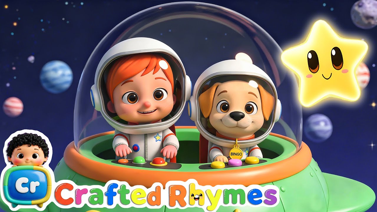 Twinkle Twinkle Little Star | Nursery Rhymes & Kid Song | Crafted Rhymes #nurseryrhymes #fyp
