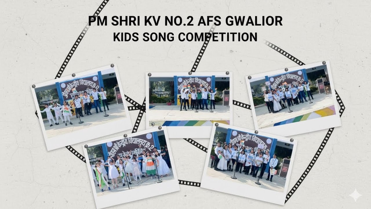 Kids Song competition of Primary Students | PM Shri KV No.2 AFS Gwalior kids rocking stage