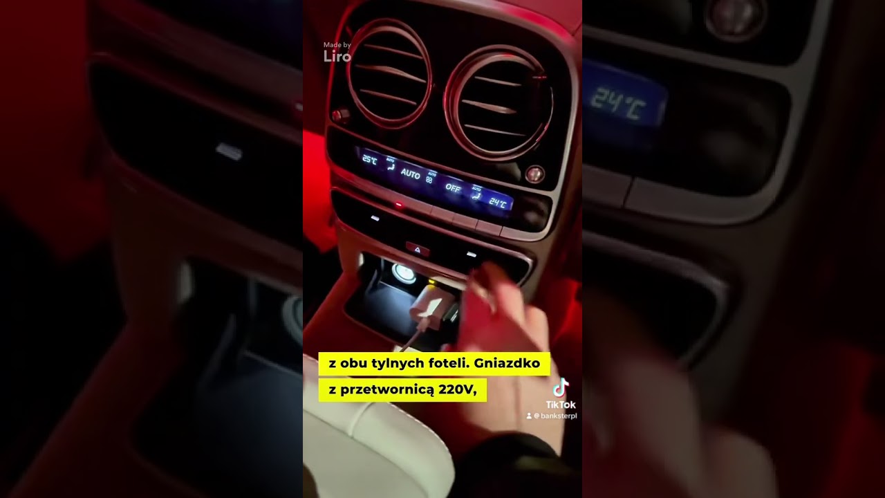 Mercedes s63 amg z pozycji pasażera tylnej kanapy. #amg #s63 #w222