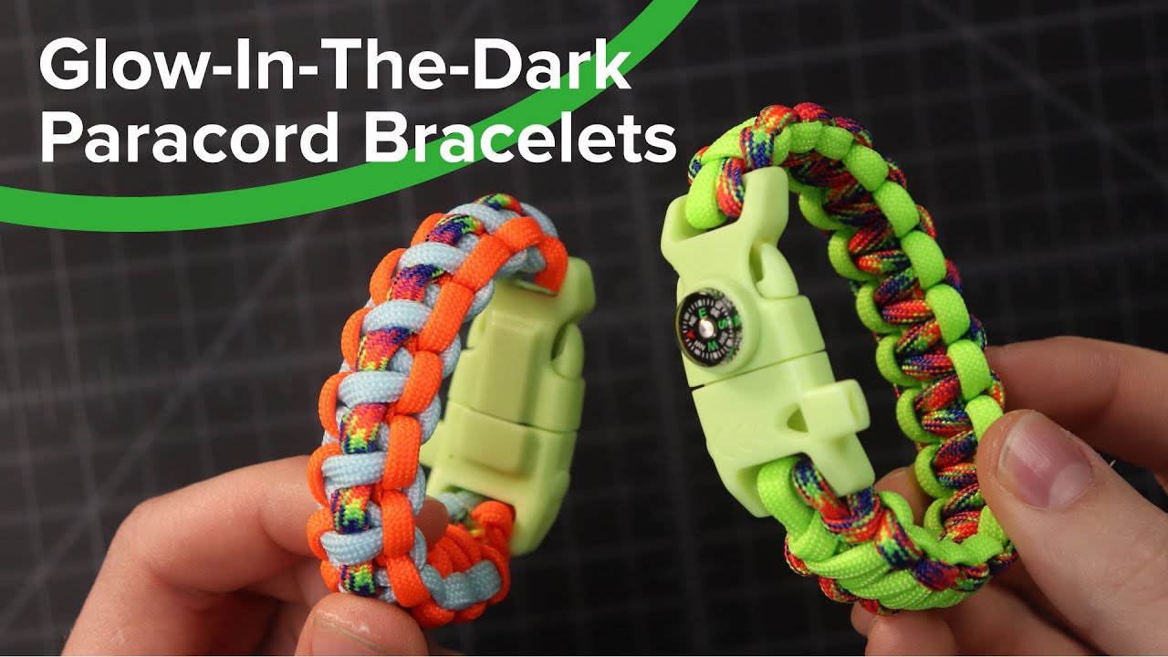 Glow In the Dark Paracord Bracelets—No Lighter Needed!