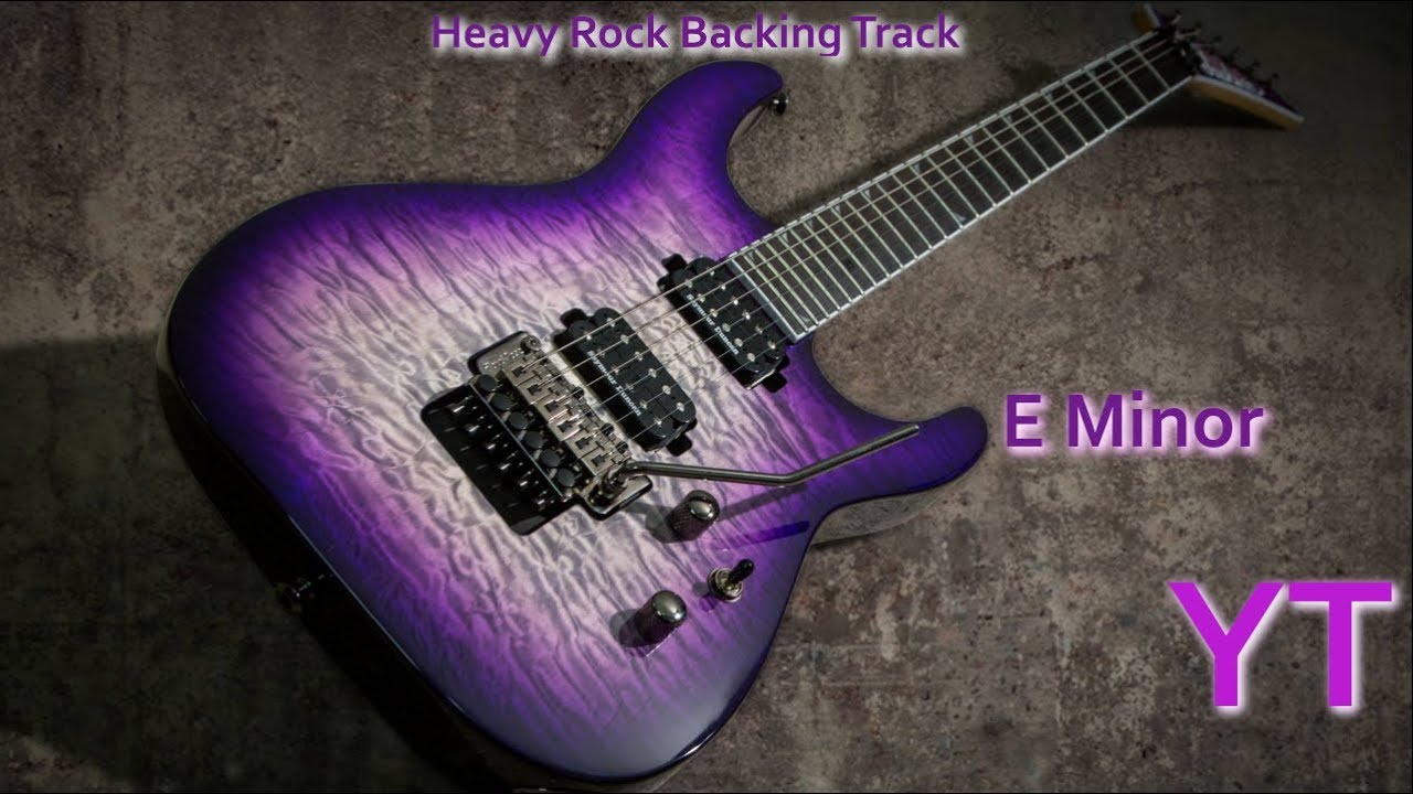 Heavy Rock | metal Guitar Backing Track E Minor
