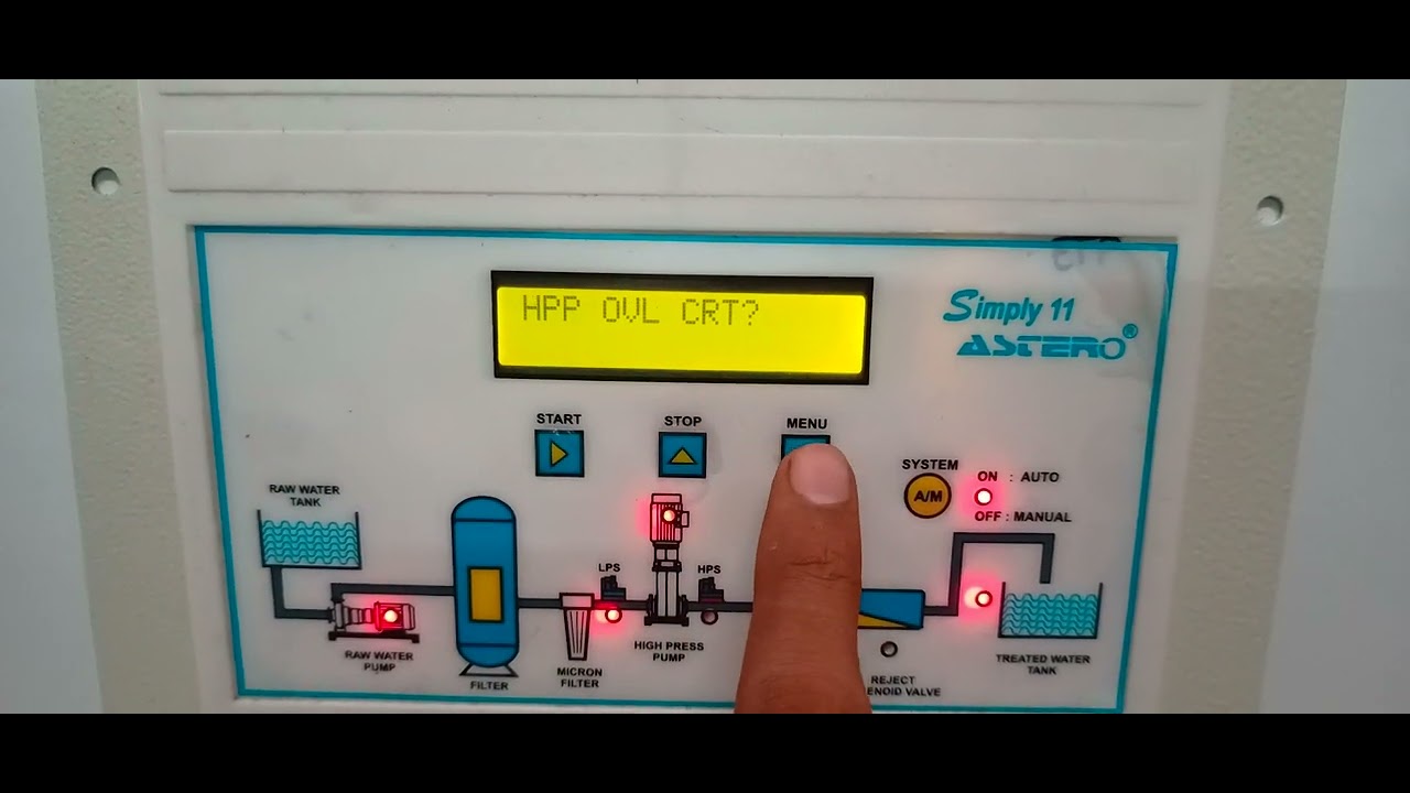 Simply panel - Overload current setting.