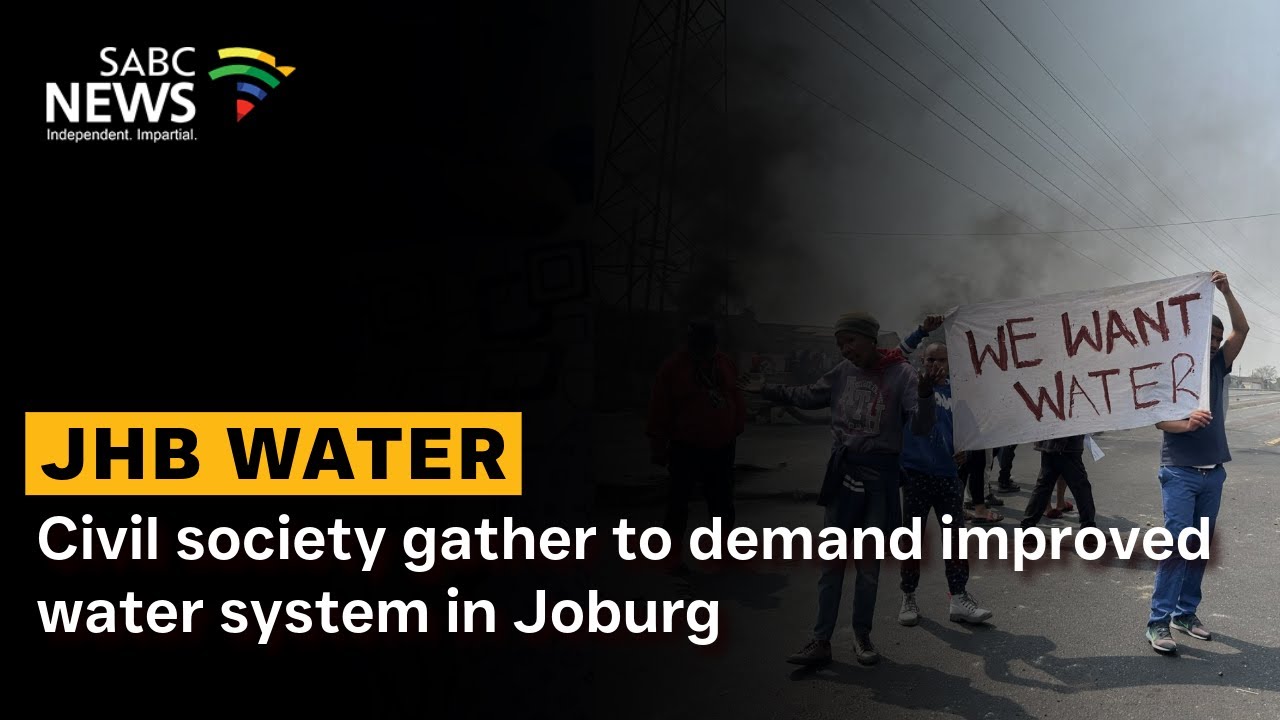 Civil society gather to demand improved water system in Joburg