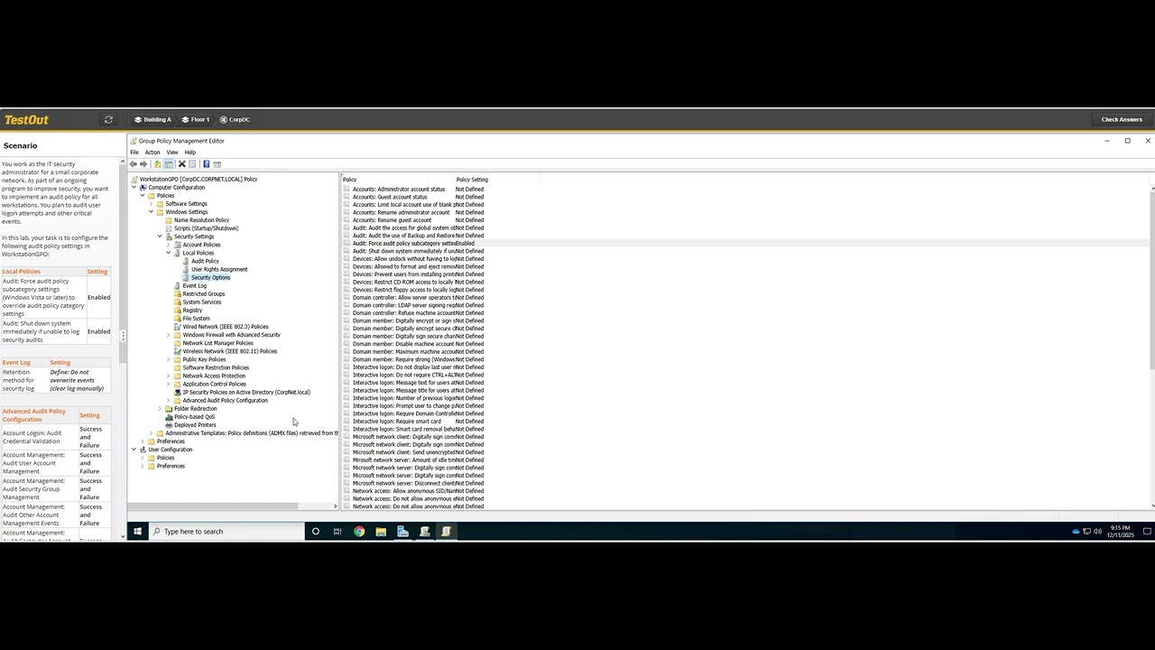 12.3.4  - Configure Advanced Audit Policy