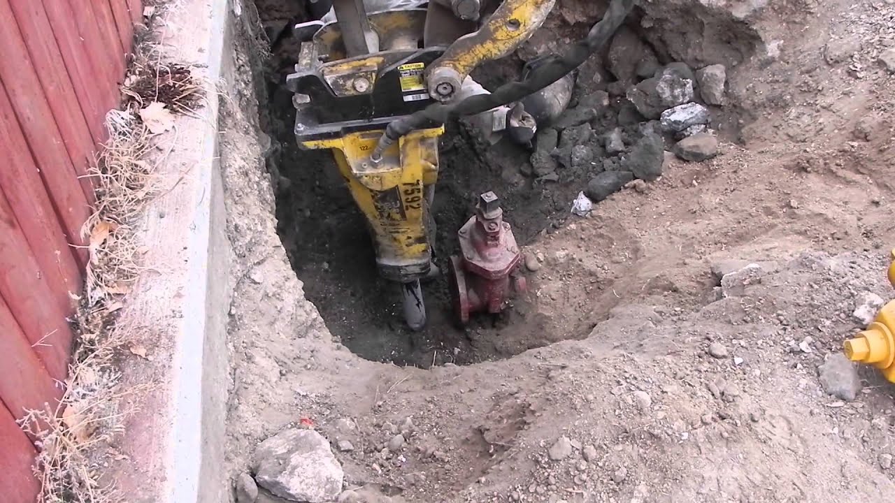 Dietrich Idaho Water Project 01-25-2014 install fire hydrant