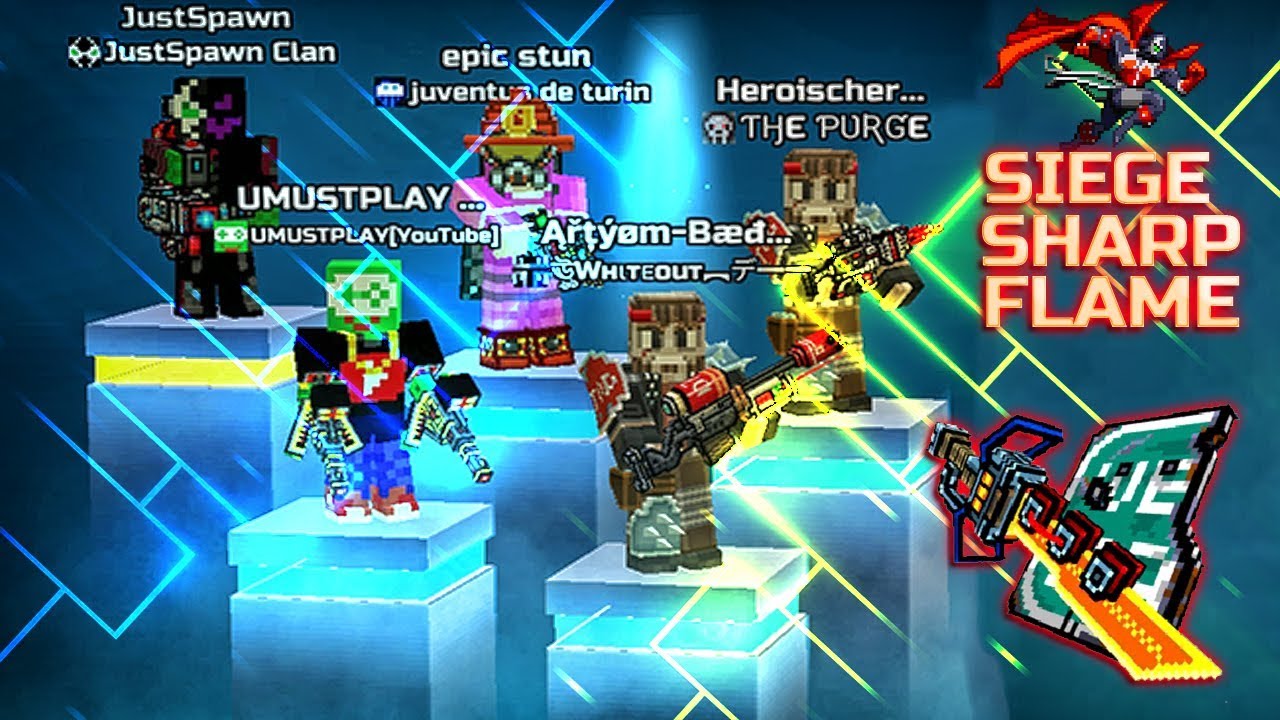 JustSpawn - Siege Sharp Flame - Pixel Gun 3d