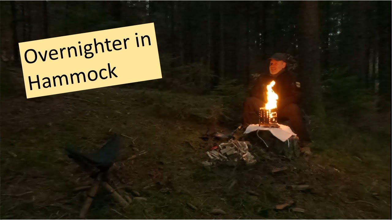 Overnighter in Hammock with Frost, Fried Bacon with Eggs, Bushcraft Coffee