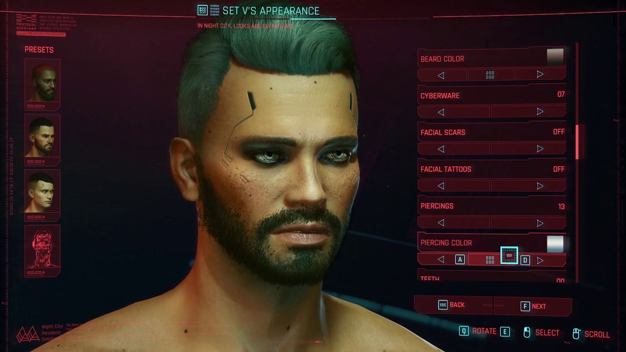 Cyberpunk 2077: Kerry Eurodyne Character Customization