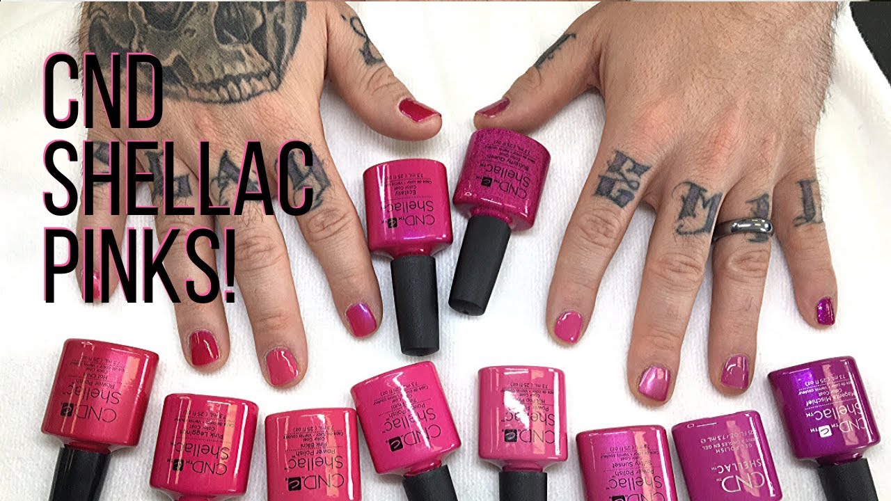 CND Shellac | COMPARING BRIGHT PINKS