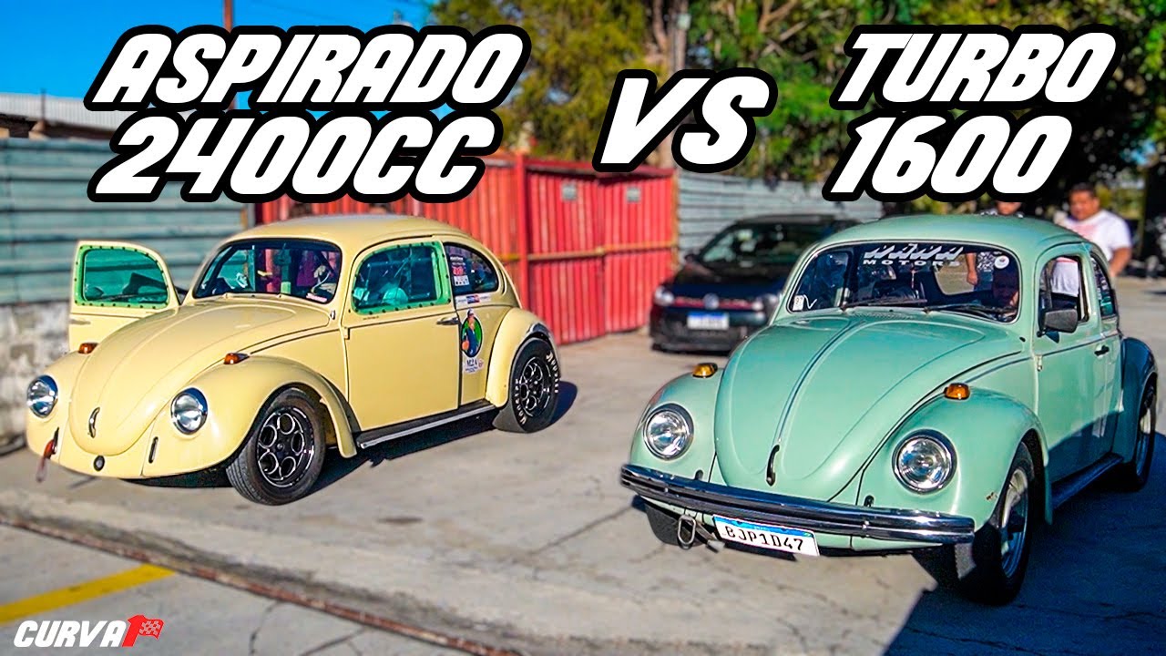 FUSCA ASPIRADO FOI DESAFIADO PELO FUSCA TURBO CANHÃO!!