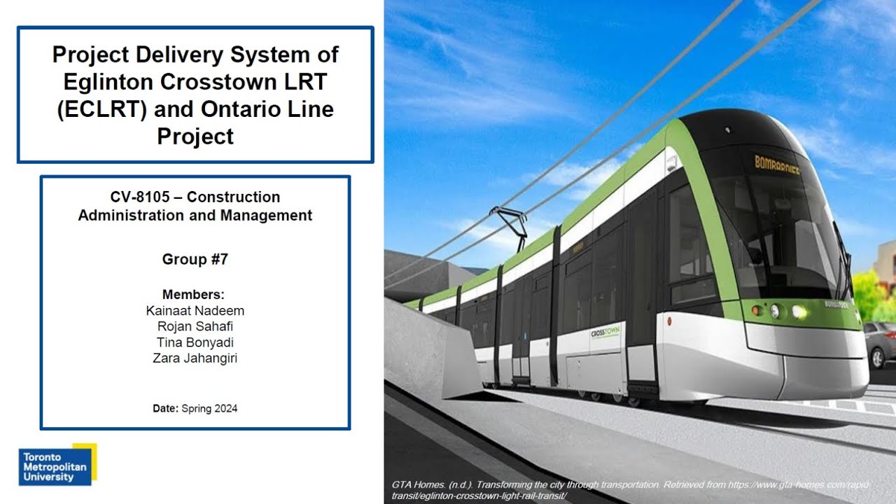 Project Delivery System of Eglinton Crosstown LRT (ECLRT) and Ontario Line Project