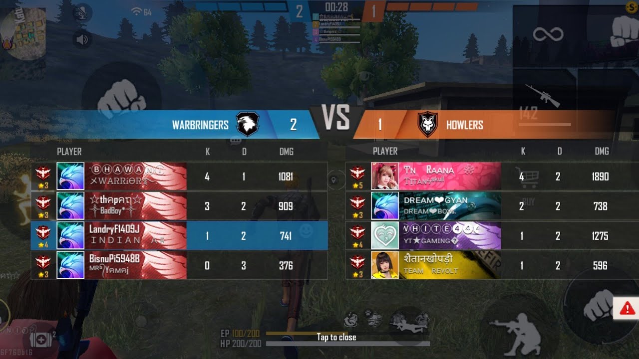 Free Fire Custo Gameplay ST Gaming vs Raistar ||