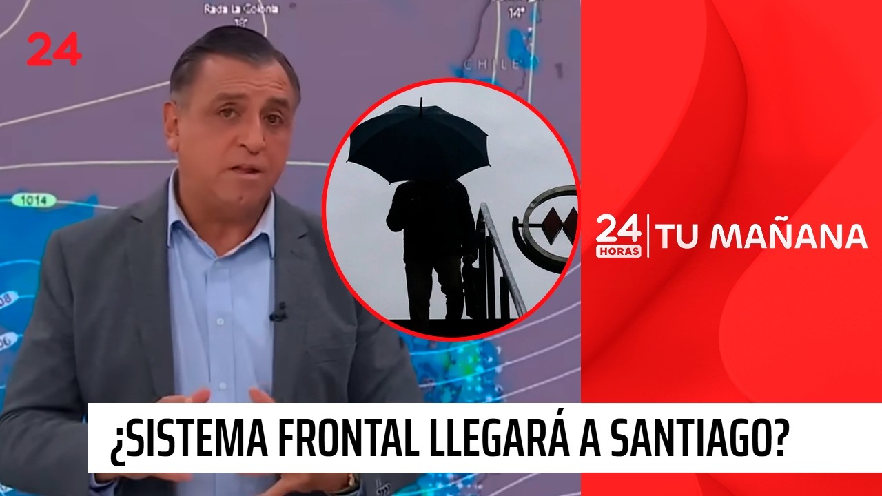 El nuevo sistema frontal que dejaría lluvias en Santiago: 