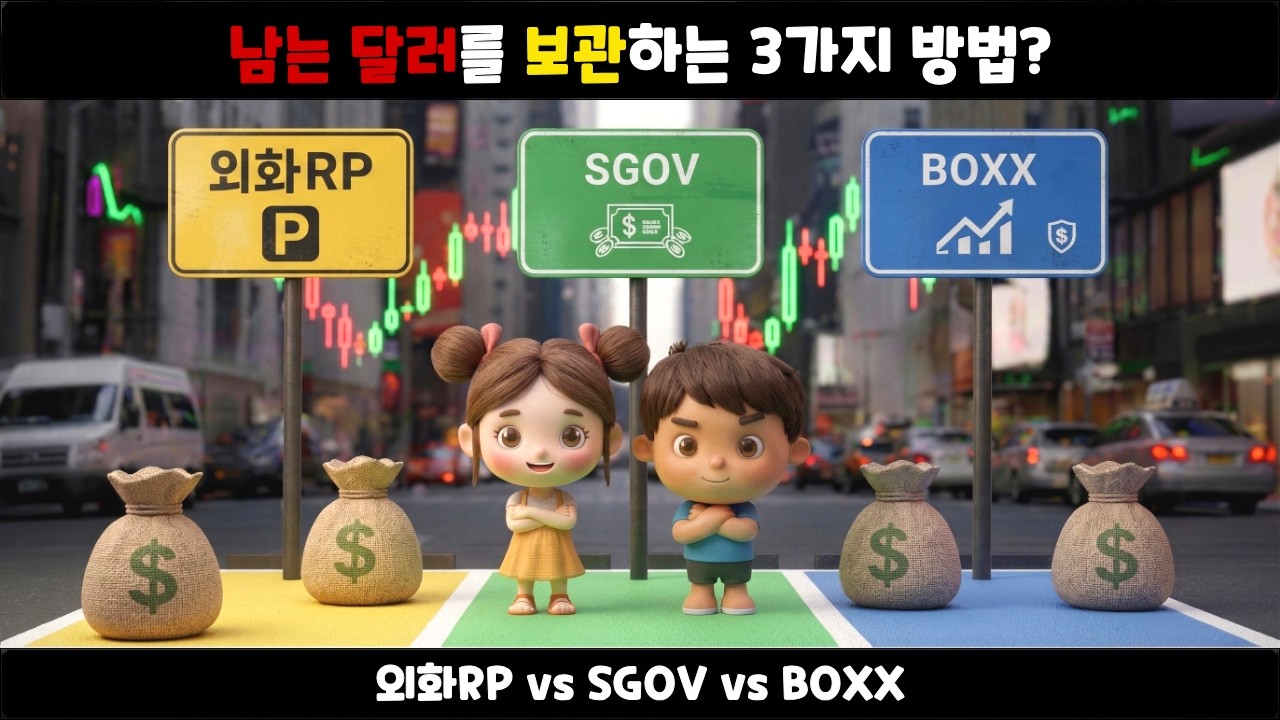 남는 달러를 보관하는 가장 효율적인 3가지 방법?? ( 외화RP VS 달러파킹형 ETF )