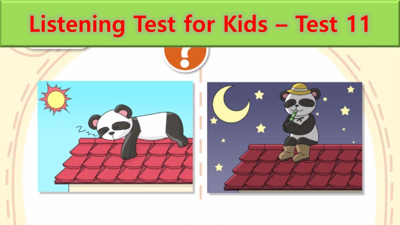 Listening Test for Kids | Test 11
