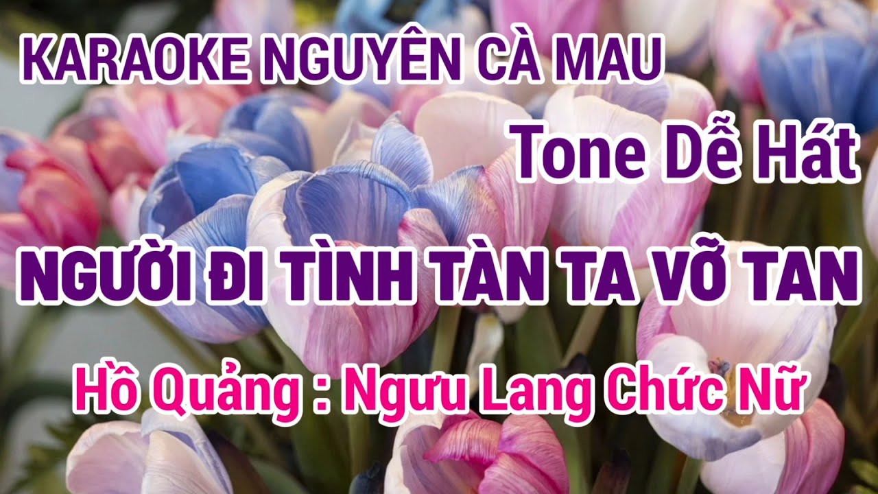 Karaoke Người Đi Tình Tàn Ta Vỡ Tan | Hồ Quảng | Ngưu Lang Chức Nữ | Nguyên Cà Mau 9/5/2024