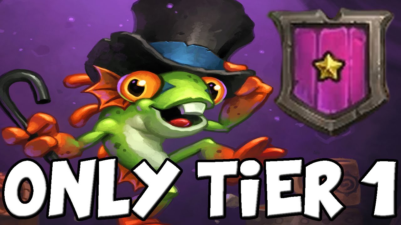 Can You Win at Tier 1 - Never Leveling up in Battlegrounds | Hearthstone Battlegrounds