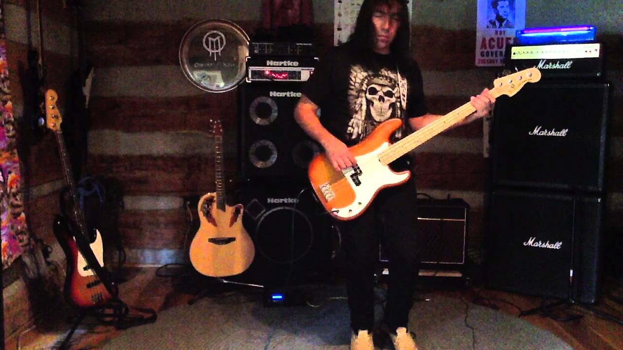 Dokken into the fire Bass Cover