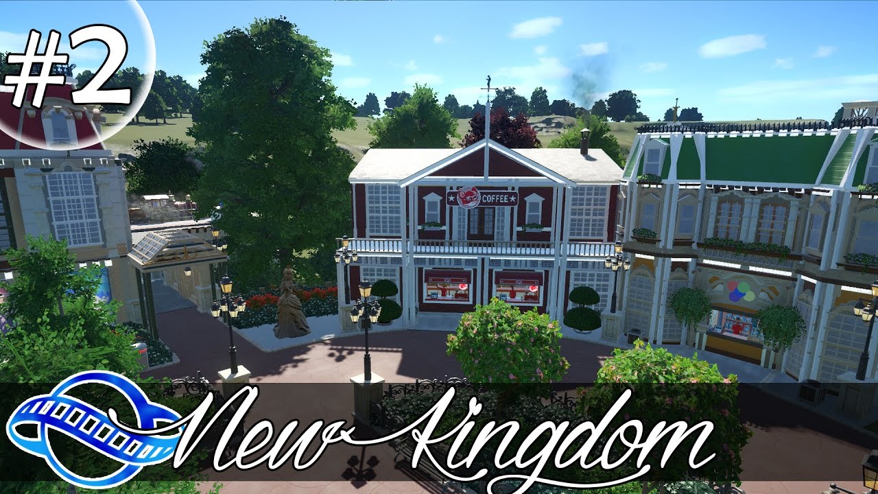 PLANET COASTER - New Kingdom Part 2 - Central plazza & Canal
