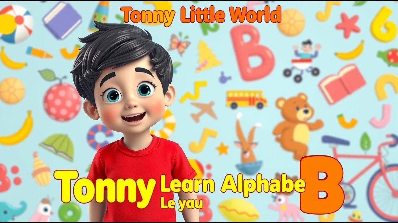 Tony Learn Alphabet B | Letter B Words for Kids | ABC Learning  Nursey Rhyme for Kids