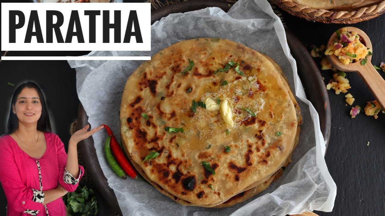 Ein Indisches Frühstück - PARATHA - Gefülltes Fladenbrot - Aloo Pyaz Paratha - INDISCHE REZEPTE 🙏