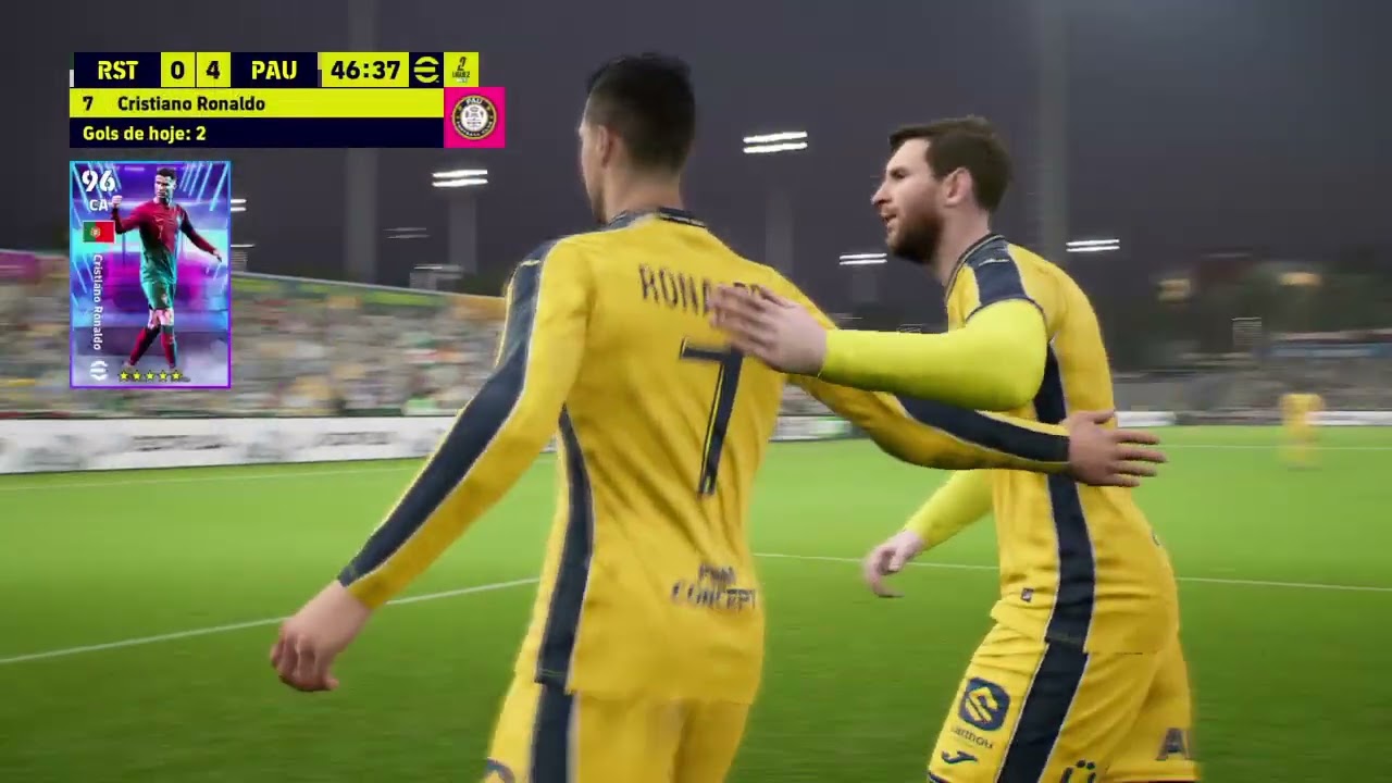 eFootball - My League - SHOW DE CRISTIANO RONALDO, MESSI E NEYMAR!!! RED STAR 0X5 PAU FC