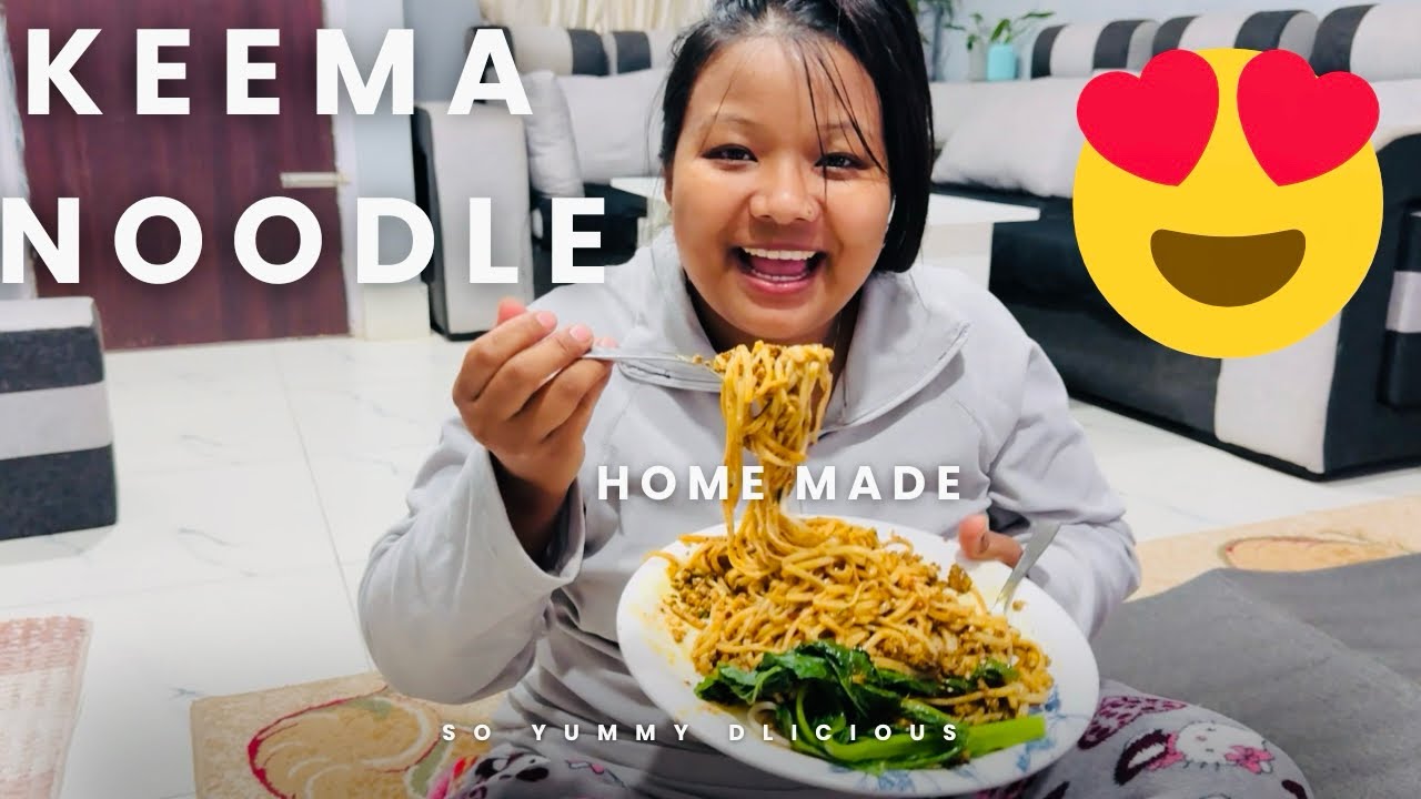 Home Made Keema Noodles 🍜 Khaiyo 😍😍/ So Delicious 🥰🥰🤗🤗
