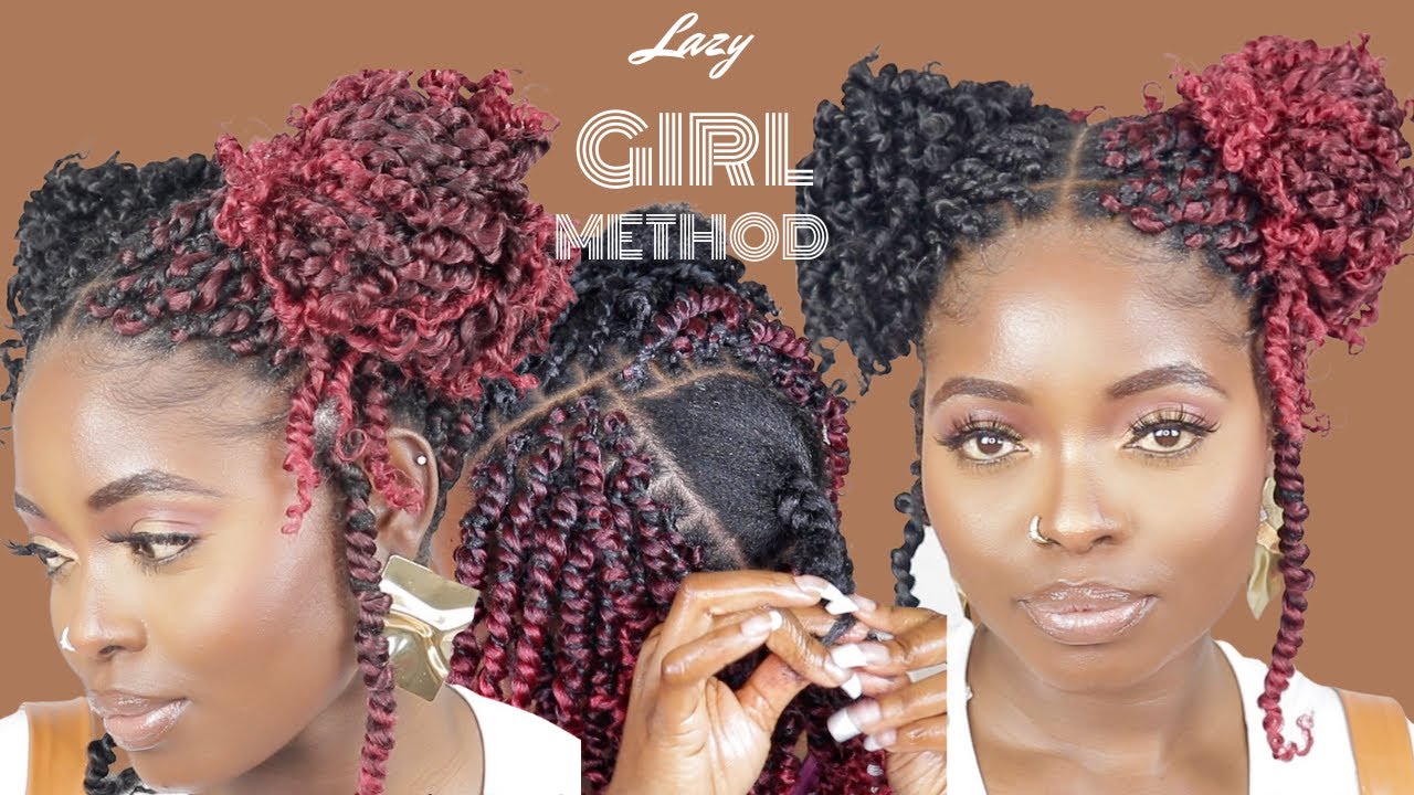 LAZY GIRL METHOD | PASSION TWISTS TUTORIAL | BOHOBABE