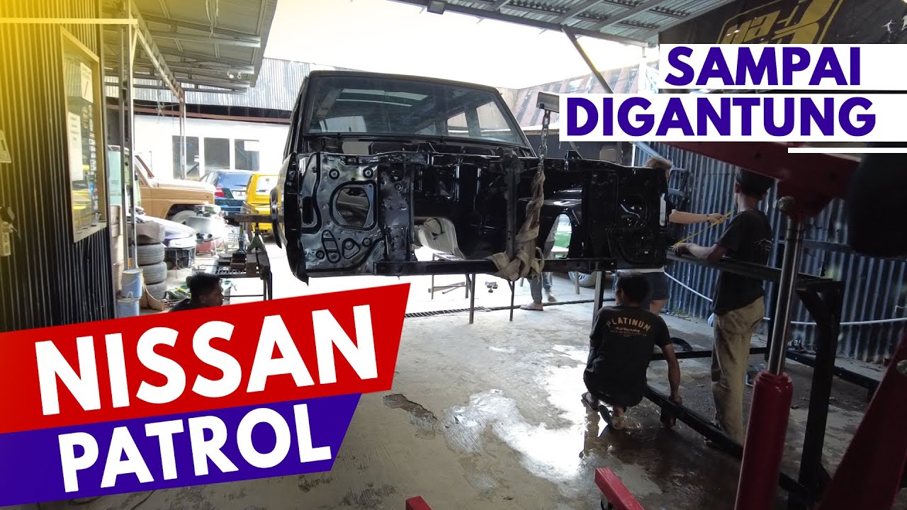 RESTORASI TOTALITAS NISSAN PATROL AMPE DALAM2 & KOLONGAN JUGA DI KINCLONGIN SEMUA, SUPER KINCLONG !!