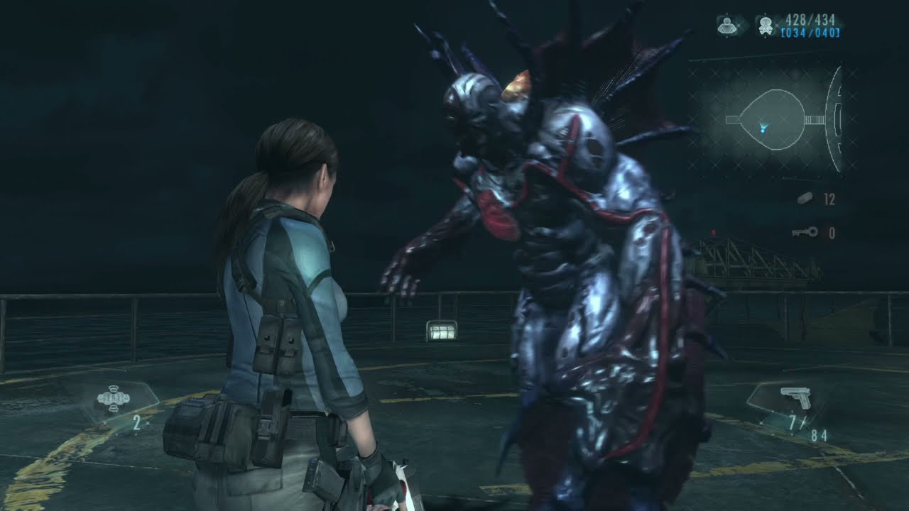 PS4 Resident Evil Revelations 1 modo asalto barco fantasma normal (bonificación triplete, parte 4)