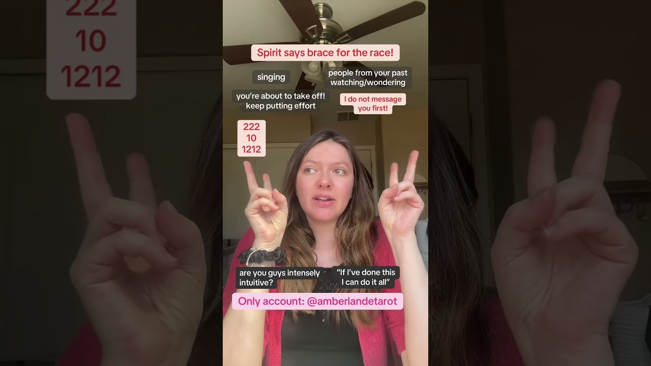 Spirit says brace for the race - Amber Lande Tarot