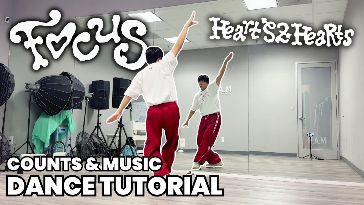 Hearts2Hearts - &lsquo;FOCUS&rsquo; Tutorial Mirrored | COUNTS & SLOW MUSIC (CHORUS) #kpoptutorial
