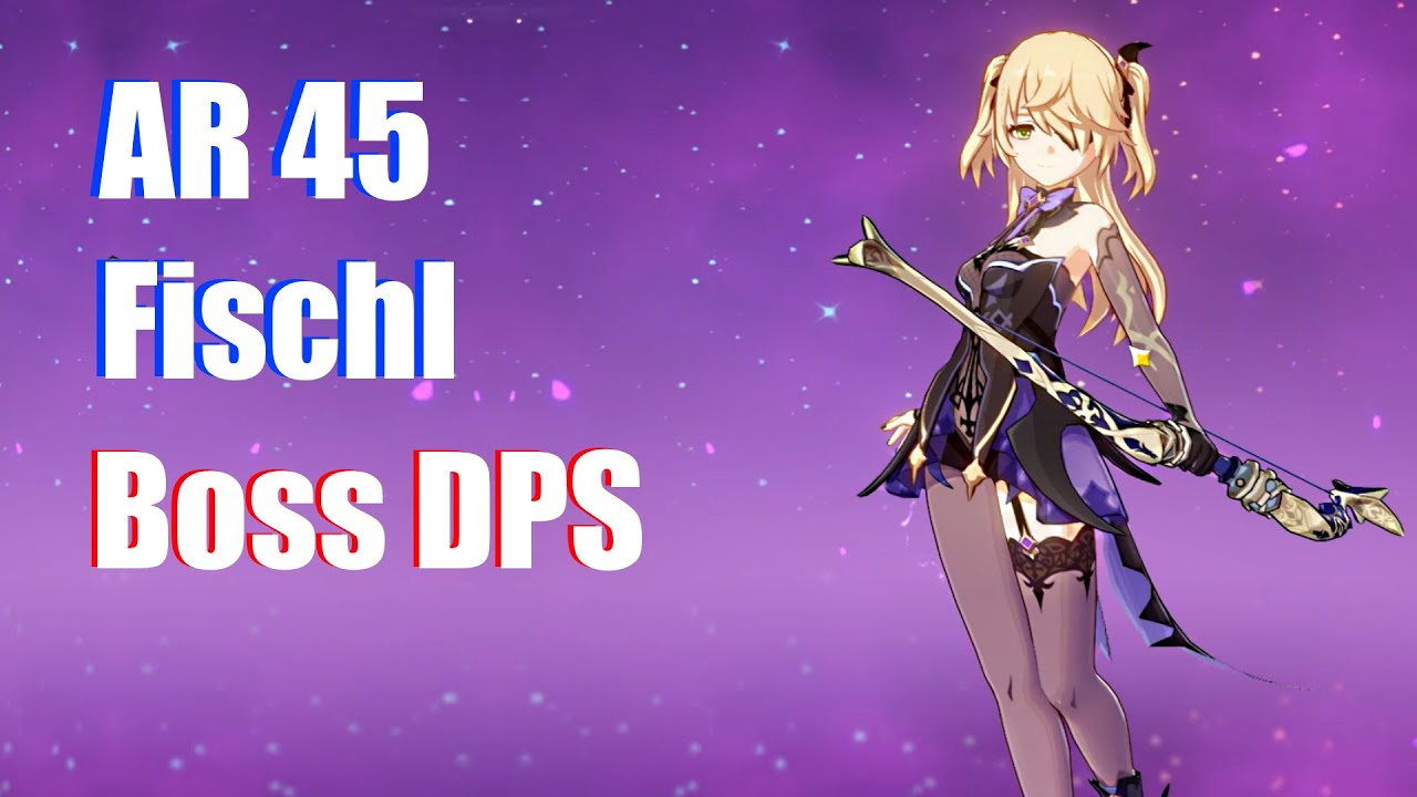 Genshin Impact - AR45 Fischl Deleting Bosses (Insane DPS Build)