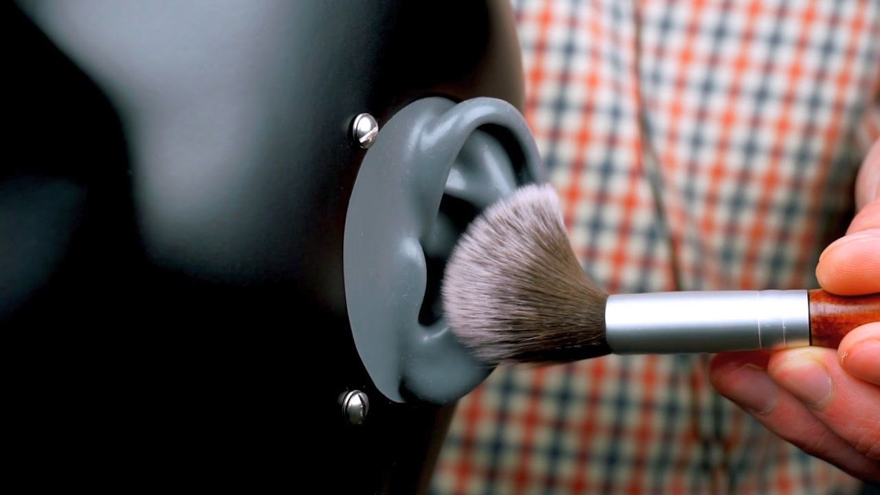 ASMR Ear brushing and more (binaural)