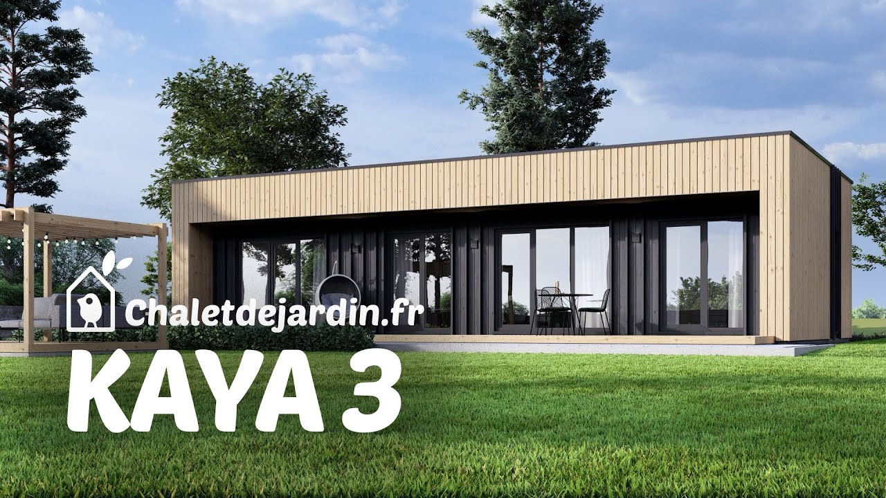 Chalet en bois habitable 70 m&sup2; KAYA 3
