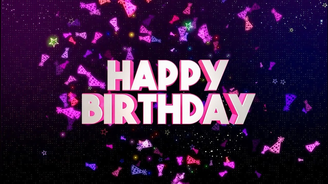 Magical Happy Birthday Visual 4K | 60 Minute Party Backdrop & Celebration Loop